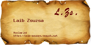 Laib Zsuzsa névjegykártya